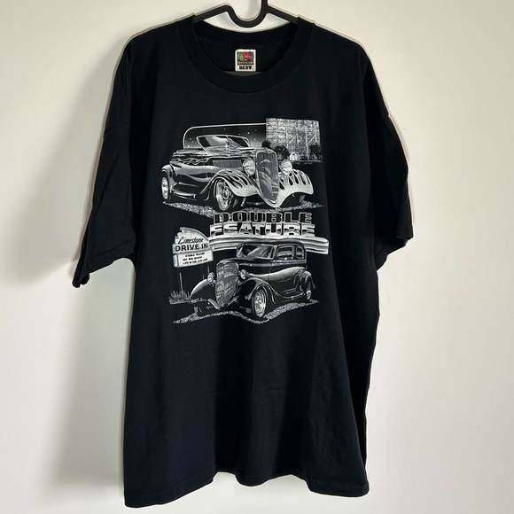 Fruit of the Loom Other - Vintage Double Feature Car Shirt Size  XXL
